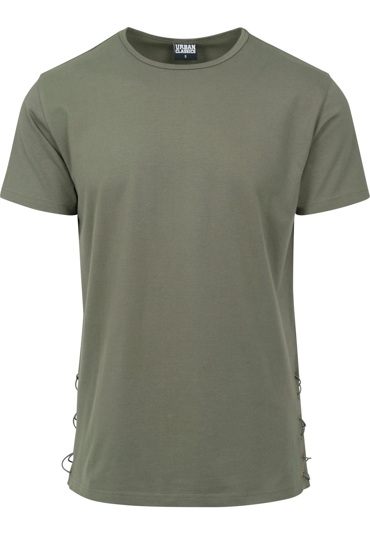 URBAN CLASSICS T-Shirt TB1777 olive Long Up Lace