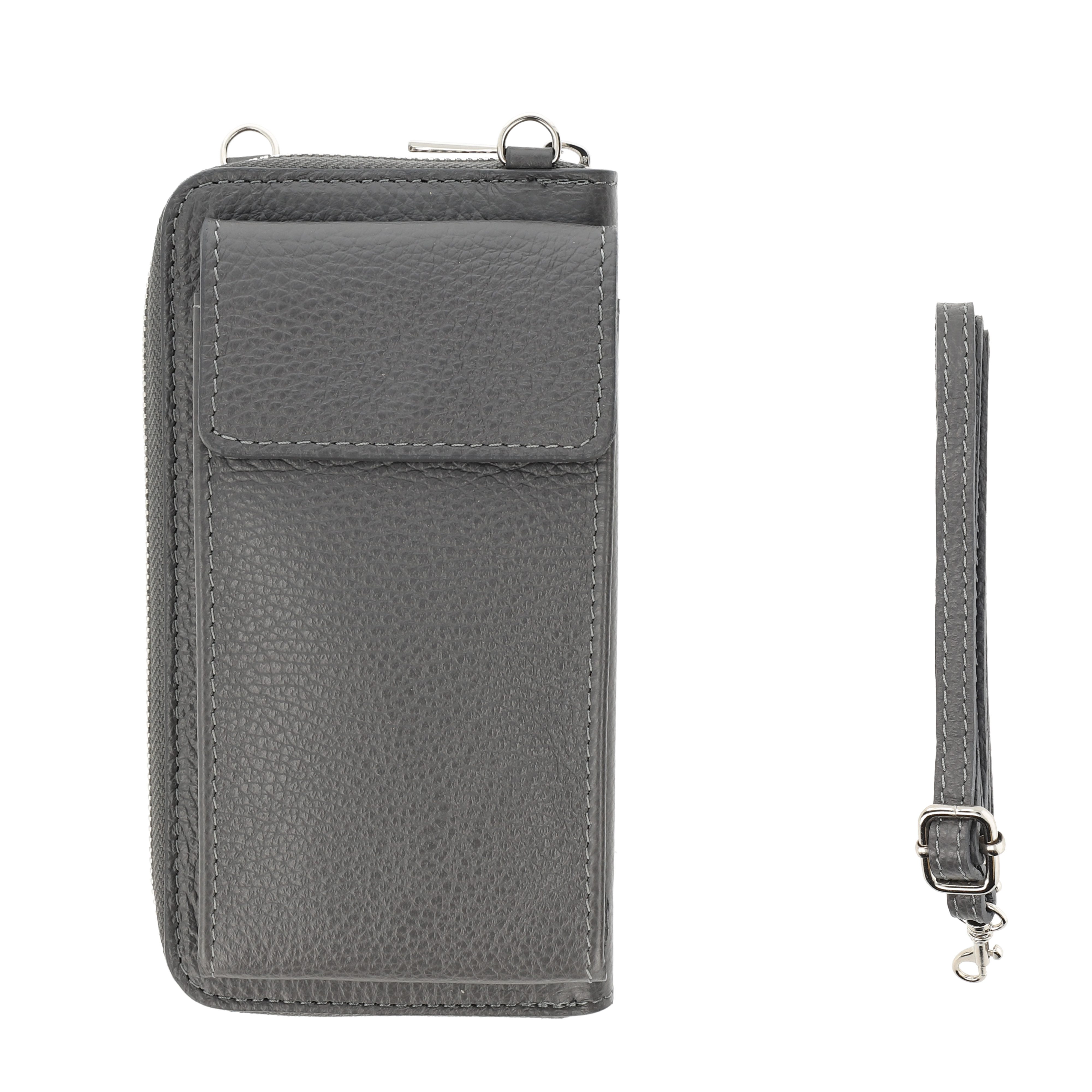 Botego Handytasche mit Geldbörse zum Umhängen, Handytasche Leder, Umhängetasche Damen
