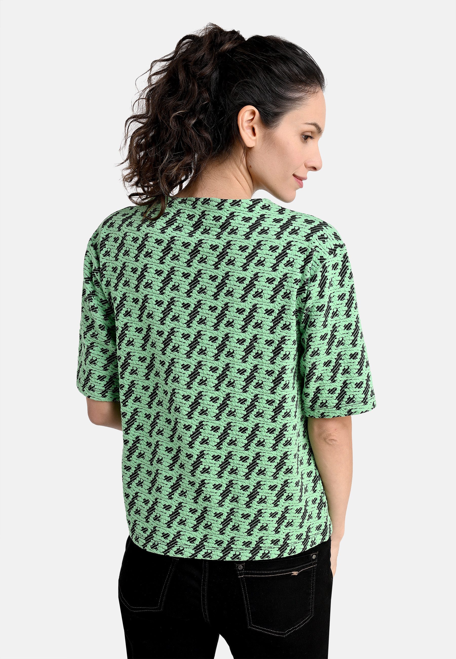BICALLA T-Shirt Shirt mit Jacquard-Muster in günstig online kaufen