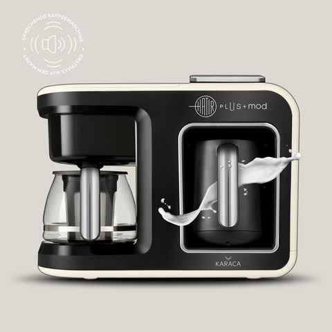 Karaca Espressomaschine Karaca Hatır Plus Mod 5 in 1, 750ml Tee- und Kaffeemaschine Cremeweiß