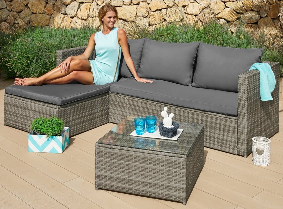 KONIFERA Loungeset »Phoenix«, 8-tlg., Ecklounge, Tisch ... KONIFERA Loungeset »Phoenix«, 8-tlg., Ecklounge, Tisch ...