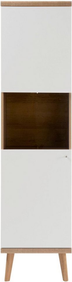 andas Vitrine »Merle« mit Glaseinsatz im skandinavischen Design, Höhe 197 cm-HomeTrends