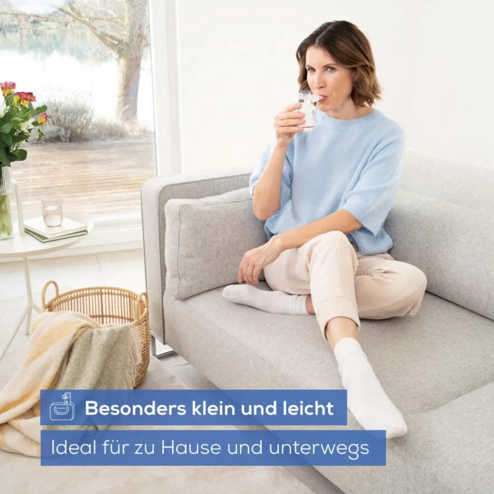 BEURER Inhalationsgerät IH 47 Inhalator, Inhalationsgerät 1-tlg., Effektive Inhalation, mit LED-Anzeige, Kompakt und leicht zu bedienen