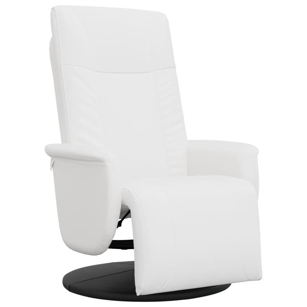 vidaXL Sessel Relaxsessel mit Fußteil Weiß günstig online kaufen