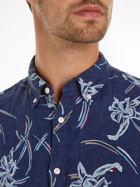 Tommy Hilfiger Leinenhemd LI TROPICAL PRT SF SHIRT mit tropischen Print