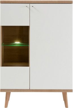 andas Vitrine »Merle« im skandinavischen Design, Höhe 134 cm