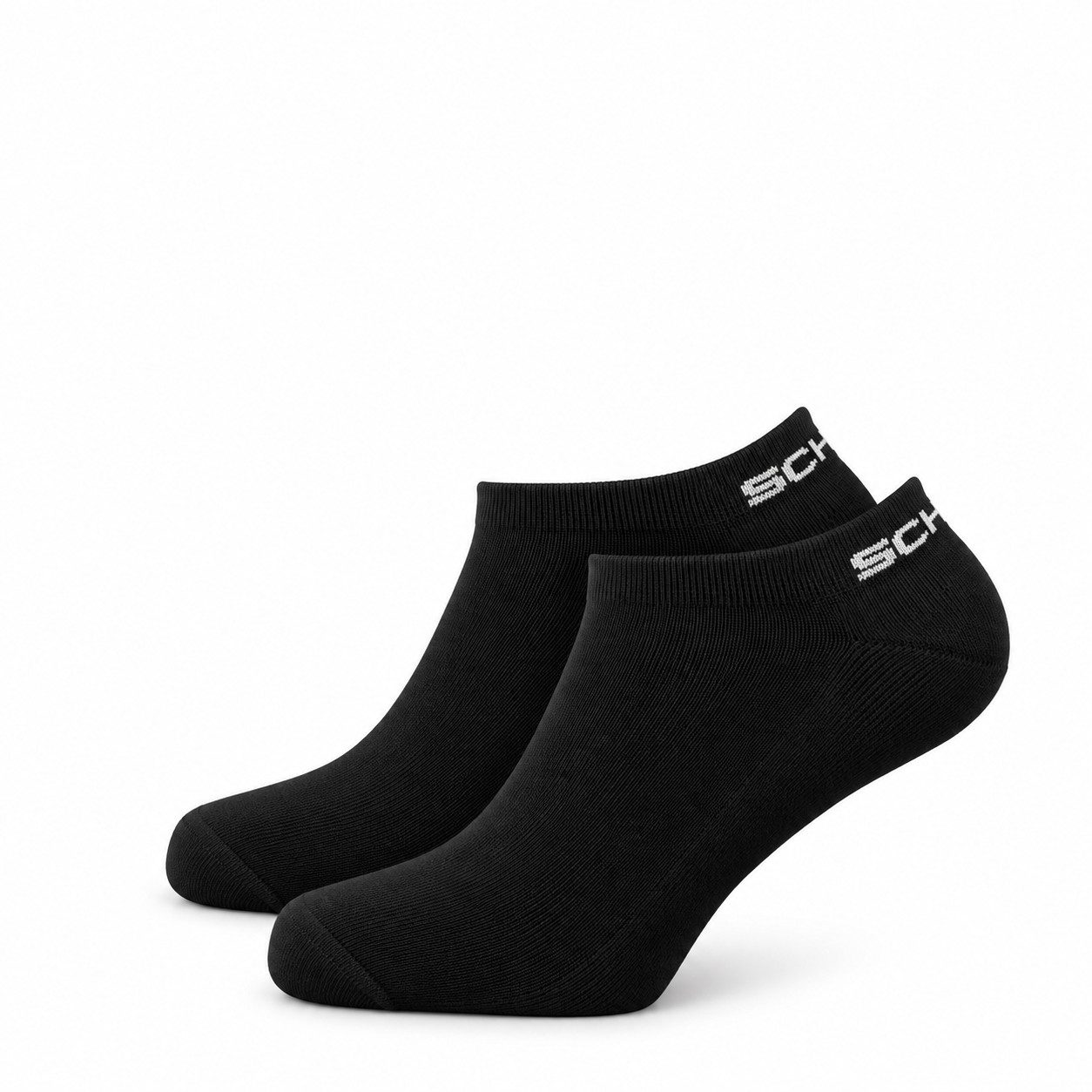 SCHNORR Socken Sneaker Socken schwarz Größe 38-42 aus Baumwolle SCHNORR Logo hinten am Bund und mittig an der Sohle