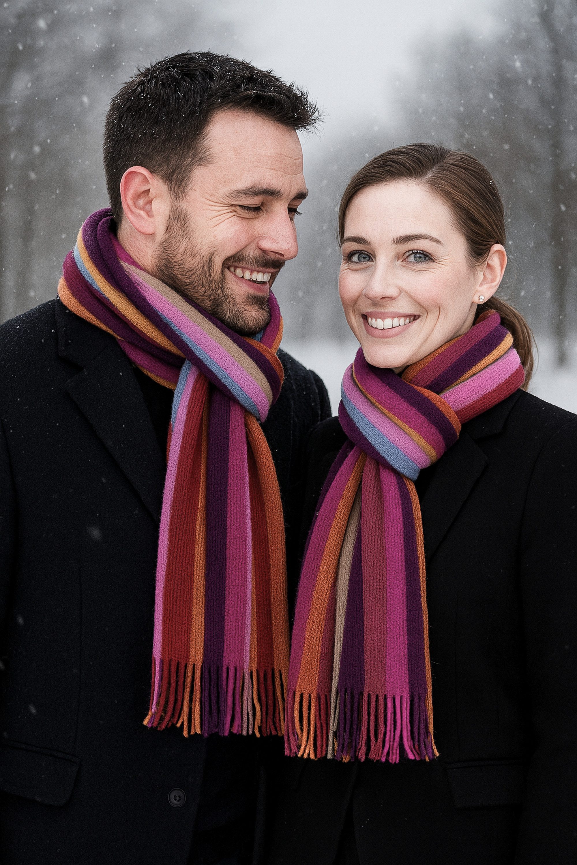 COLLEZIONE ALESSANDRO Wollschal Farbstreifen, (1-St), in modischen Farben, günstig online kaufen