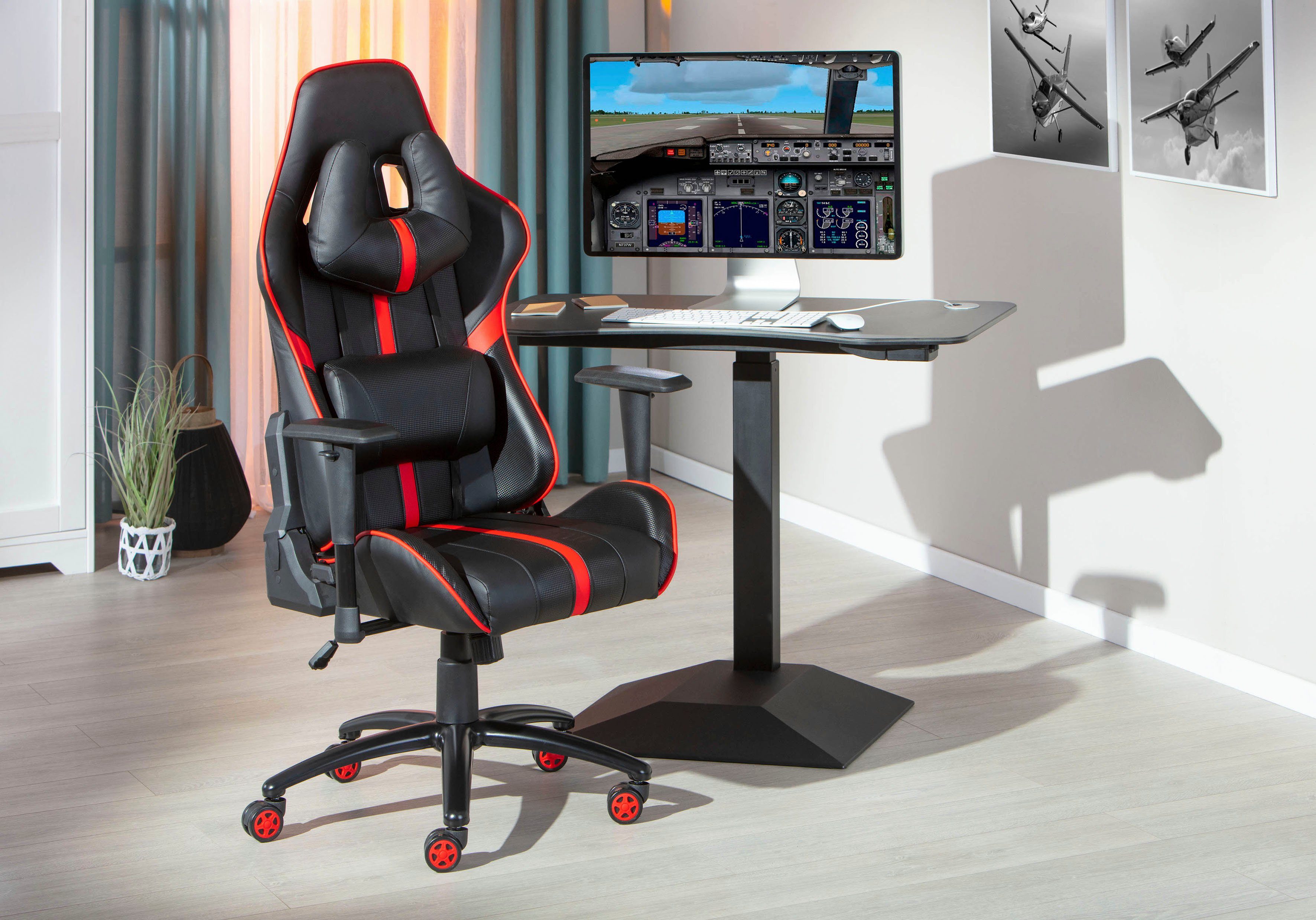 INOSIGN Gaming-Stuhl, Bequem komfortabel, -Sessions und Gaming ideal für längere