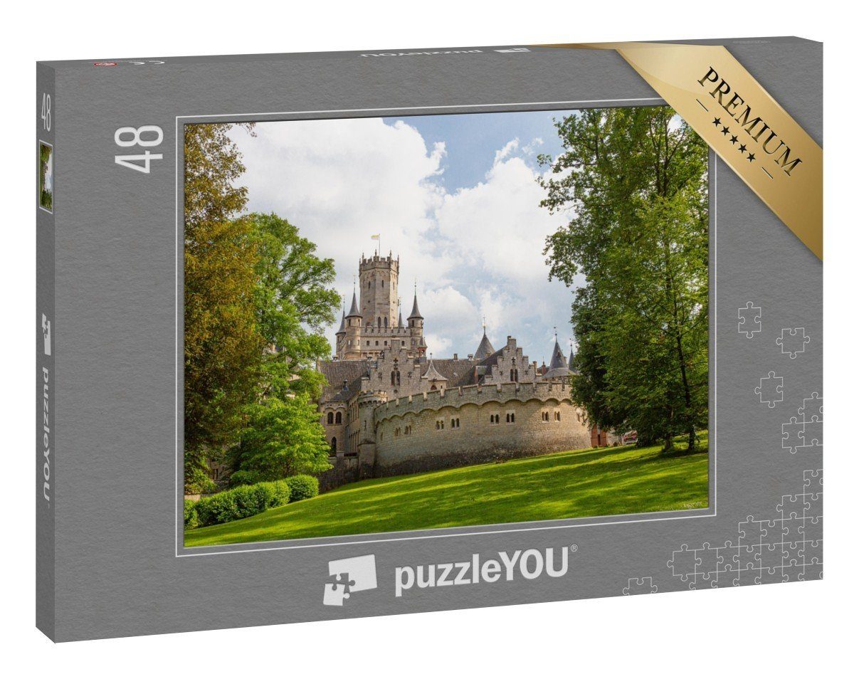 puzzleYOU Puzzle Schloss Marienburg bei Hannover, Niedersachsen, 48  Puzzleteile, puzzleYOU-Kollektionen