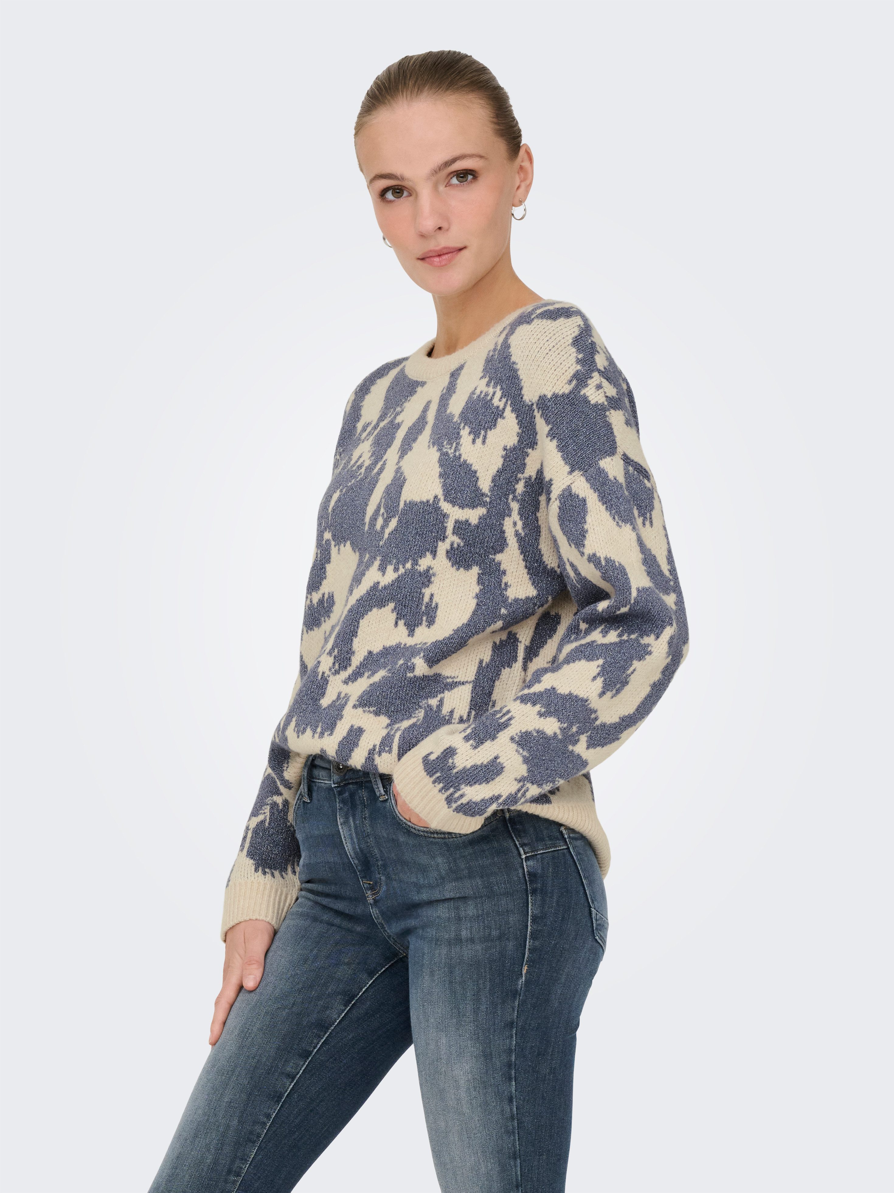 ONLY Strickpullover ONLGIGI LS GLITTER O-NECK günstig online kaufen