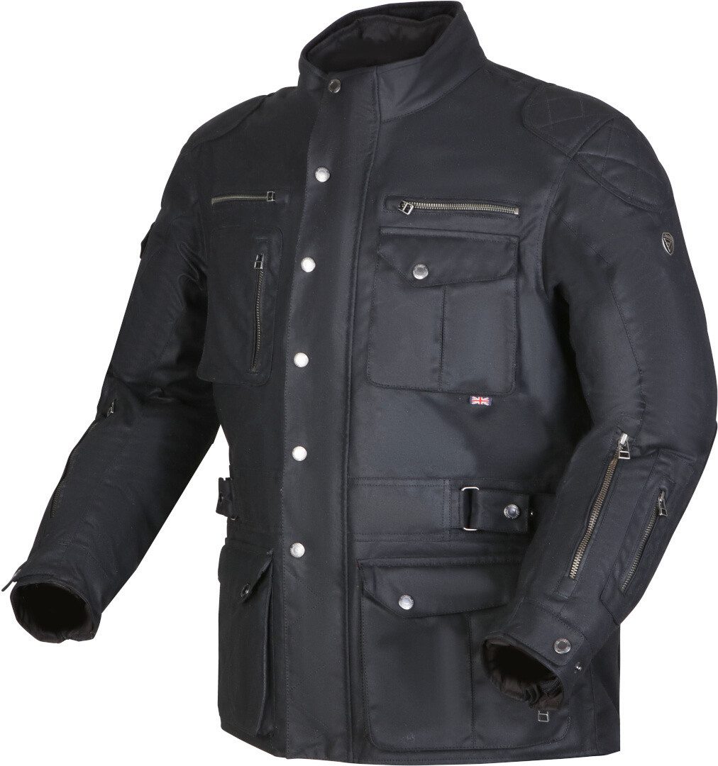 Modeka Motorradjacke Matlock Motorrad Wachsjacke herausnehmbare Membrane,wasserdicht