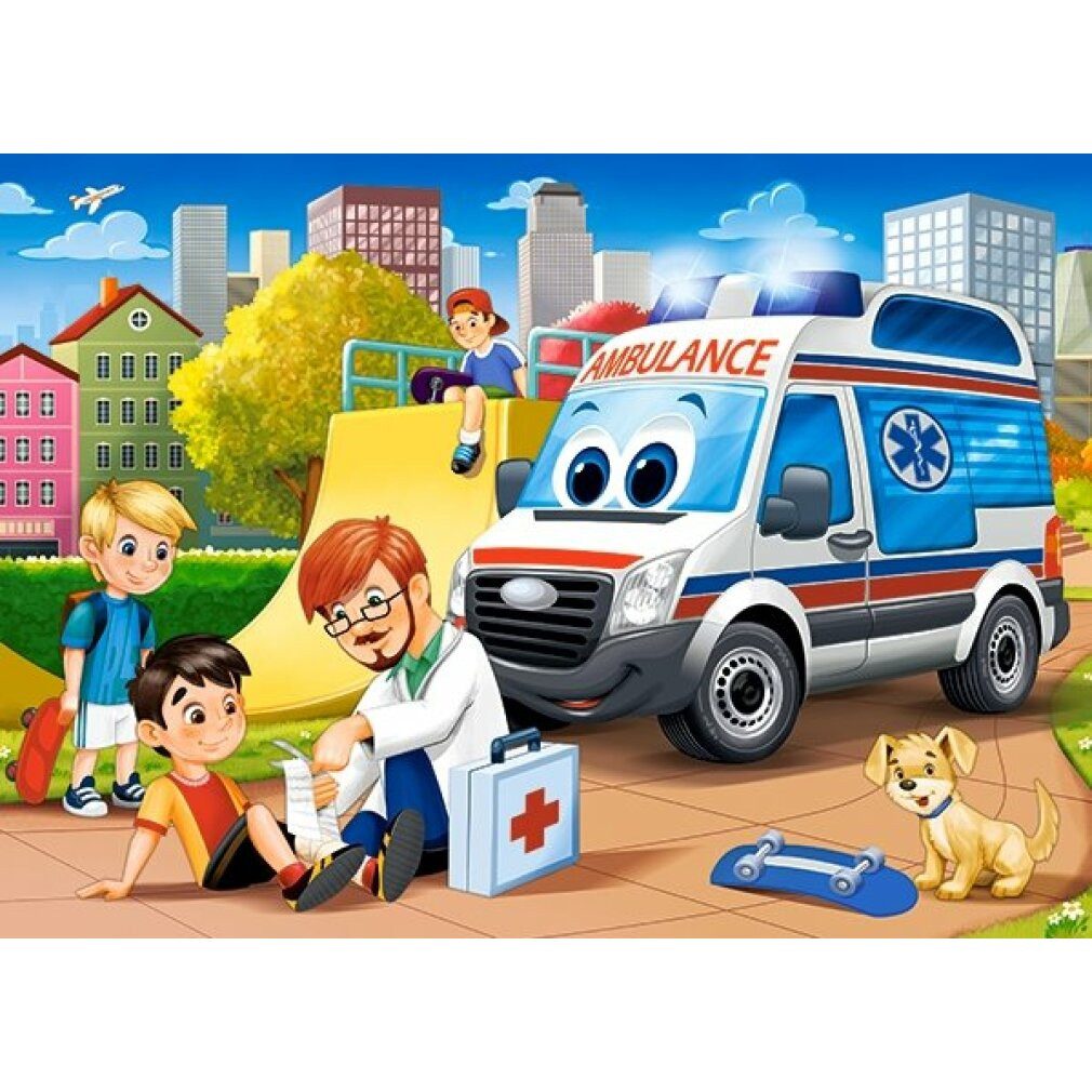 Castorland Puzzle Erste-Hilfe-Puzzle 60 Teile, Puzzleteile