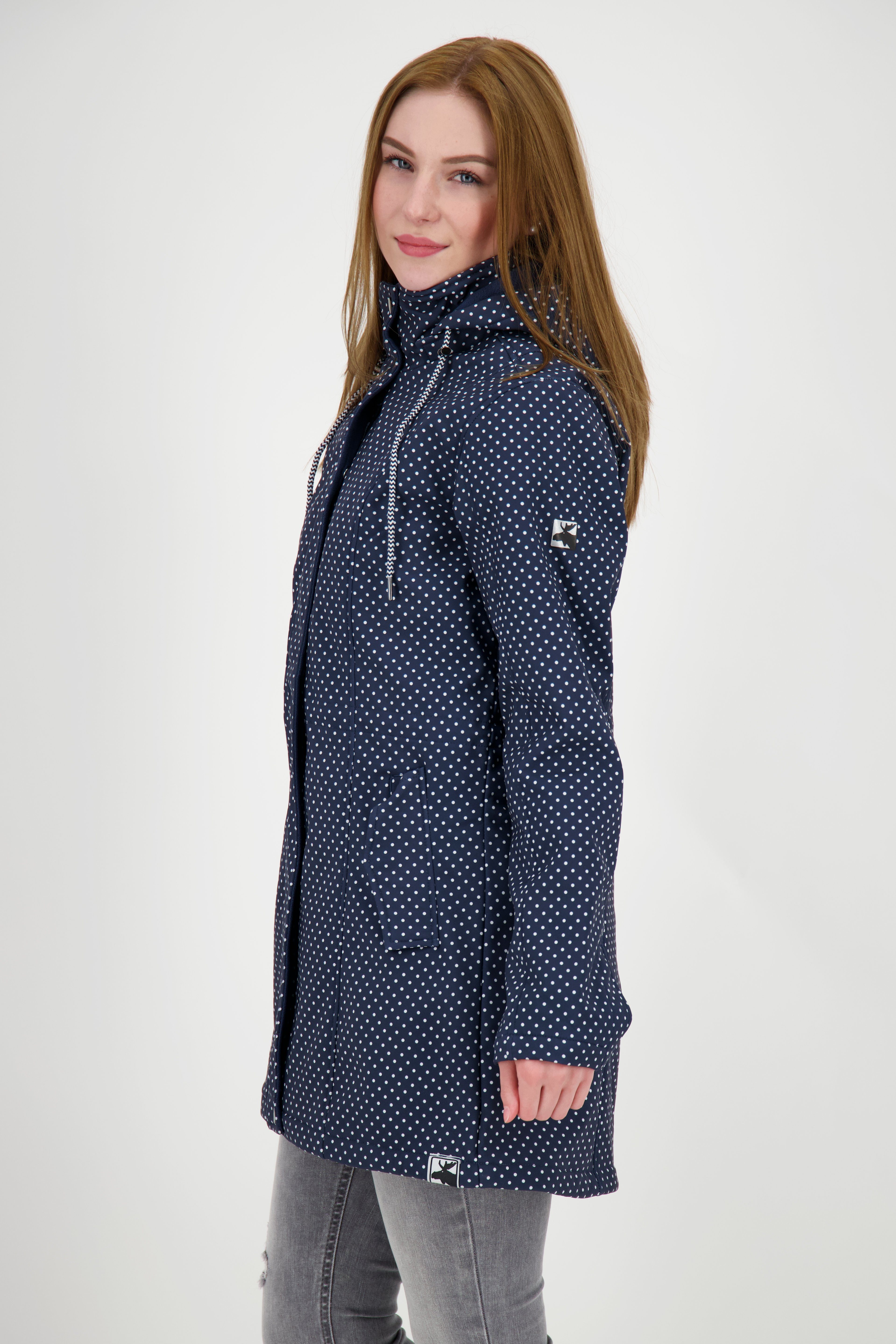 DEPROC Active Softshellmantel TWIN PEAK DOTS WOMEN auch in Großen Größen erhältlich