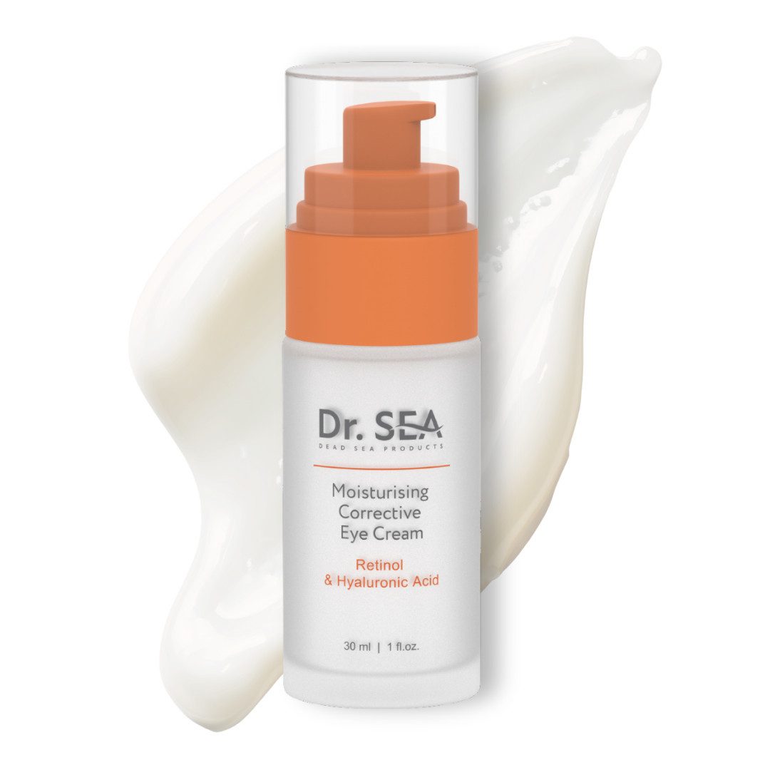 DR. SEA Augencreme Feuchtigkeitsspendende ausgleichende Augencreme Retinol Hyaluron, Mit Kollagen, Niacinamid, Grüntee und Traubenkernextrakt