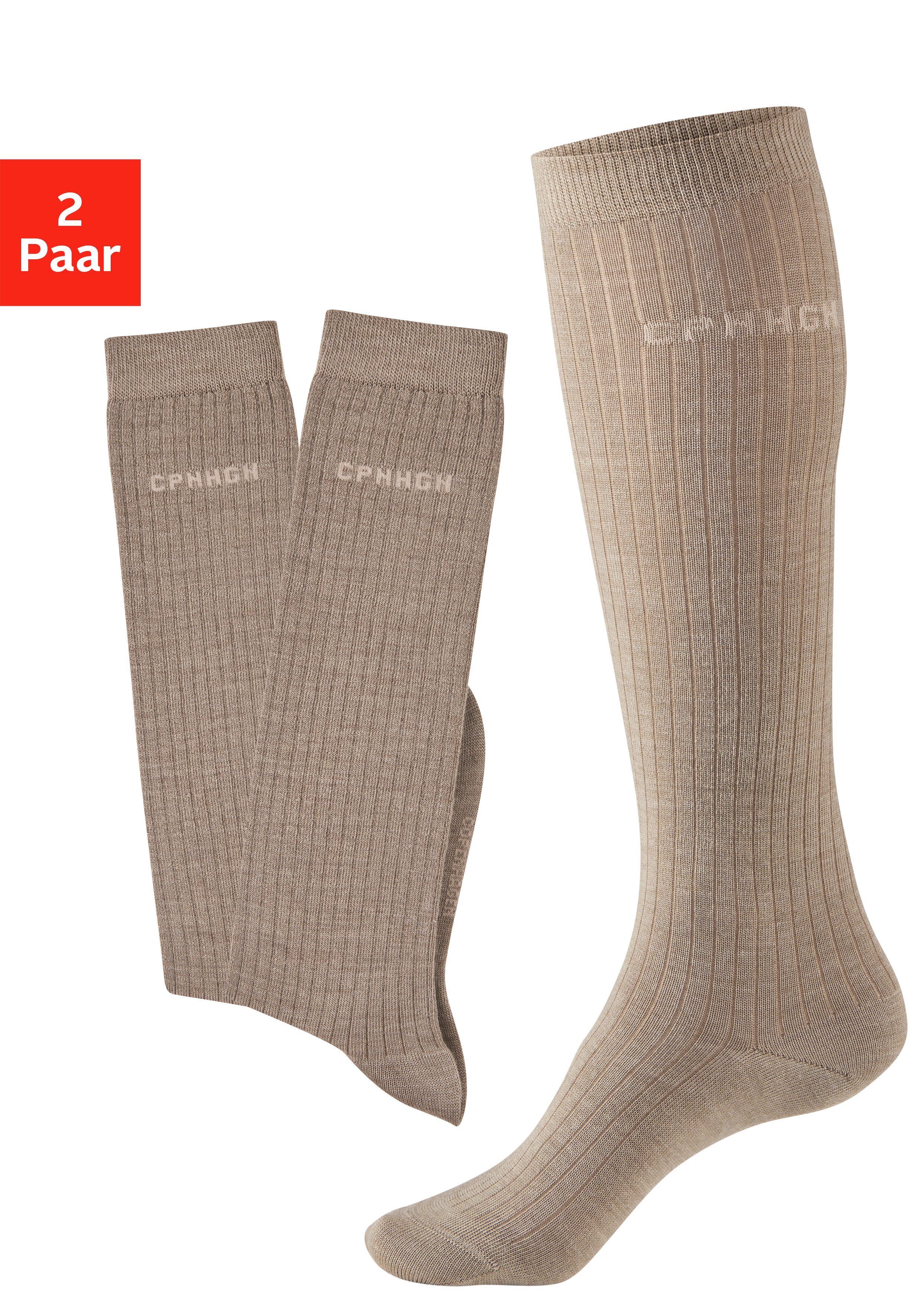 Copenhagen Studios Kniestrümpfe (Packung, 2-Paar) mit weicher wärmender Wol günstig online kaufen