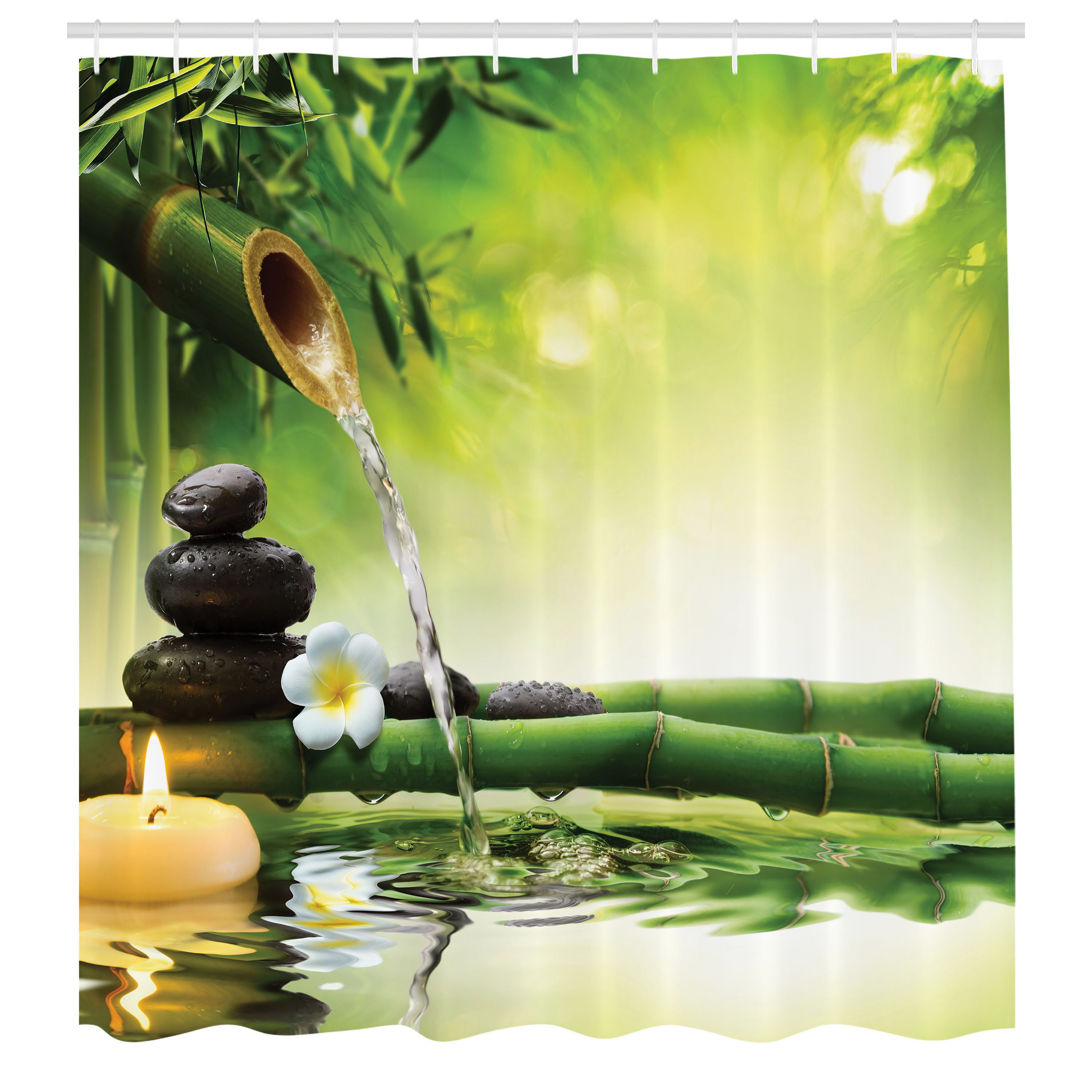 Abakuhaus Duschvorhang Moderner Digitaldruck mit 12 Haken auf Stoff Wasser günstig online kaufen