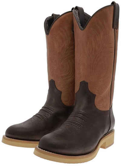 FB Fashion Boots WINTERCATTLE-C Braun Cowboystiefel Herrenstiefel mit echtem Schafsfellfutter