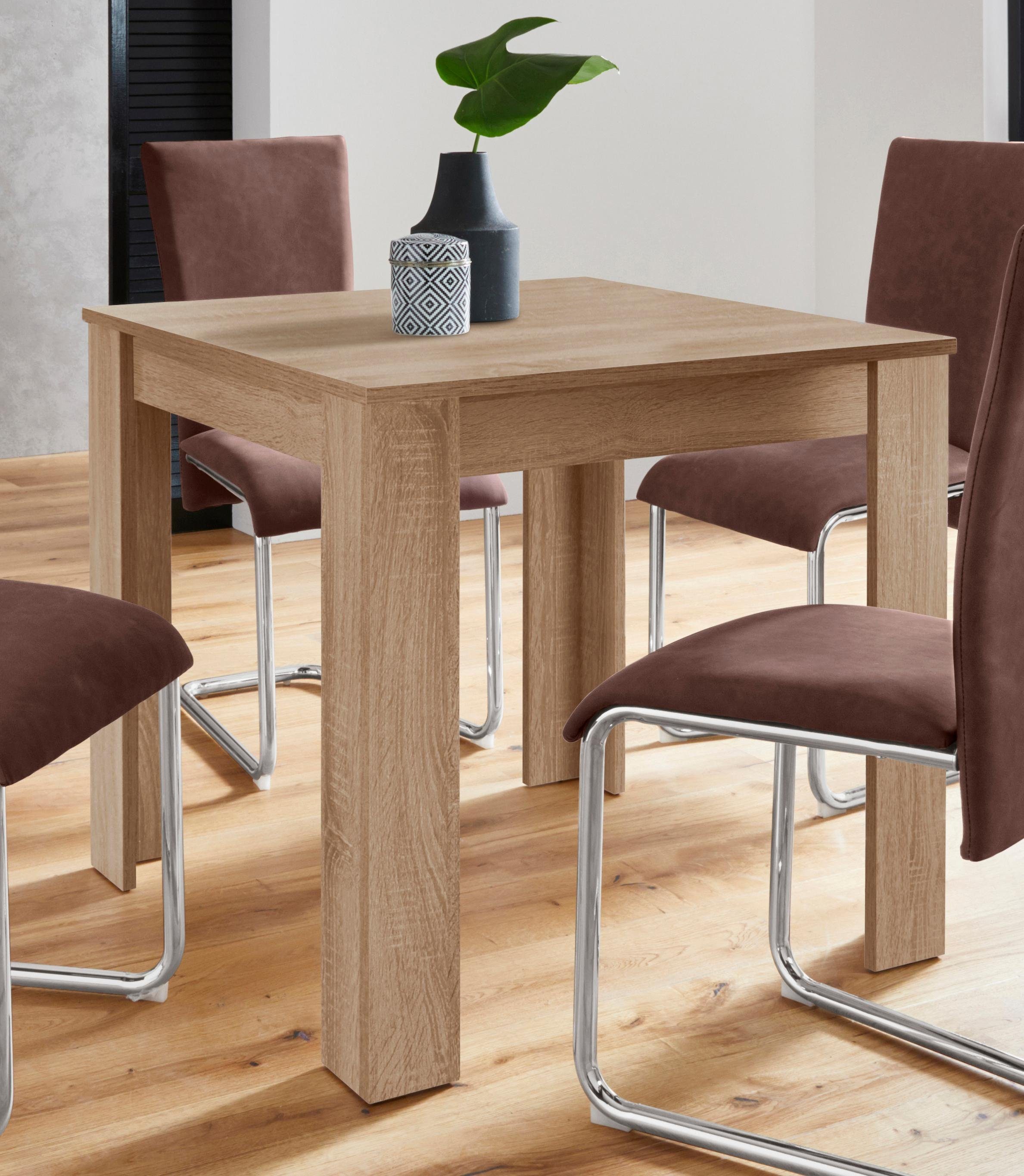 Homexperts Esstisch Nick Breite 80 Cm 1 8 Cm Starke Tischplatte Online Kaufen Otto