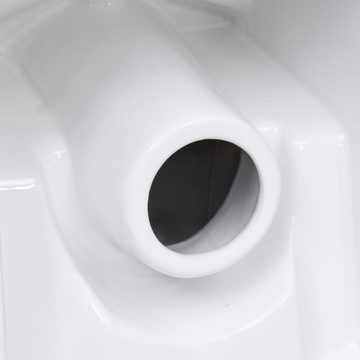 vidaXL Toiletten-Stuhl vidaXL Keramik-Toilette Abgang Horizontal Weiß