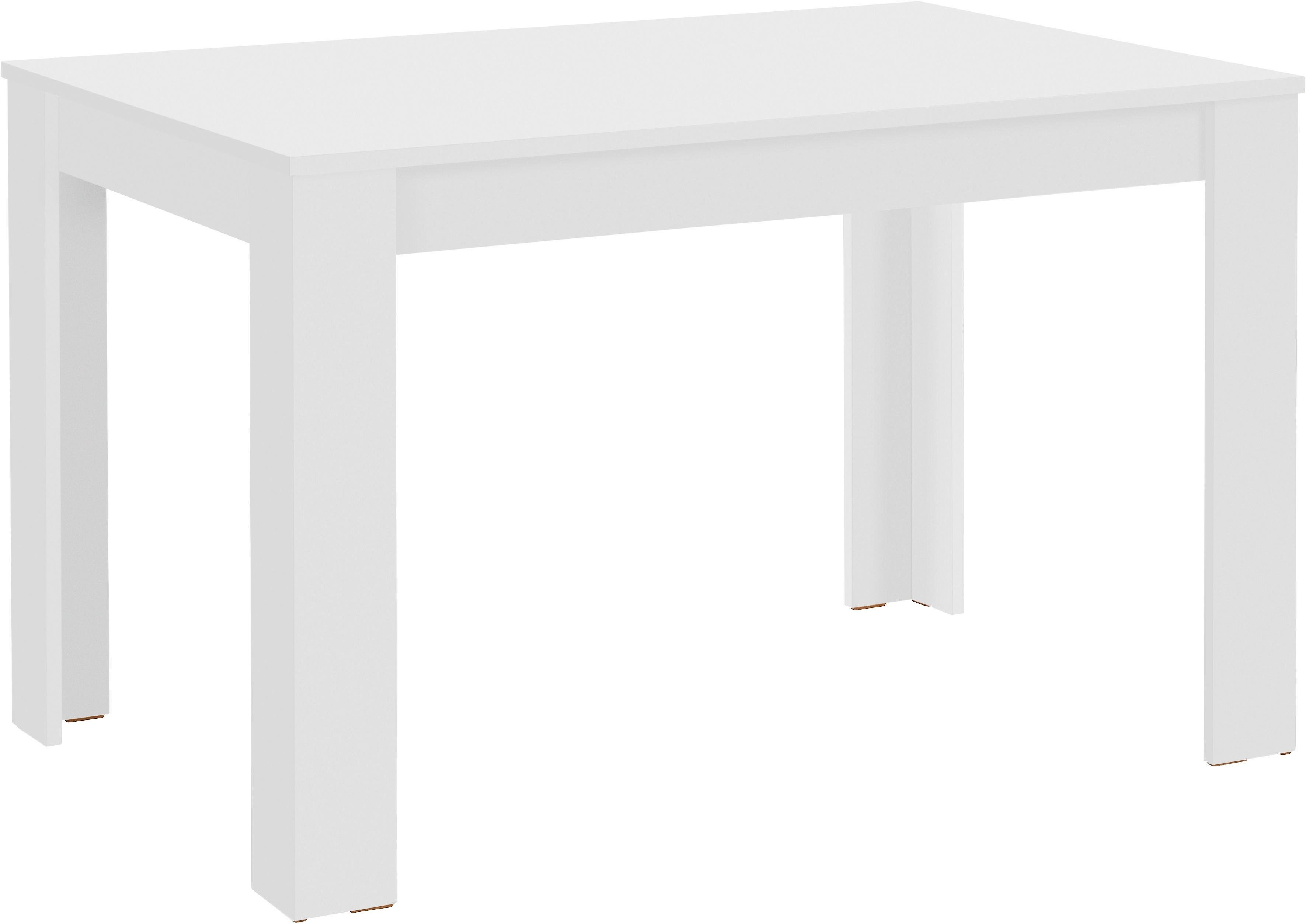 Homexperts Essgruppe »Nick2-Mulan«, (Set, 5-tlg), mit 4 Stühlen, Tisch in weiß, Breite 120 cm-kaufen