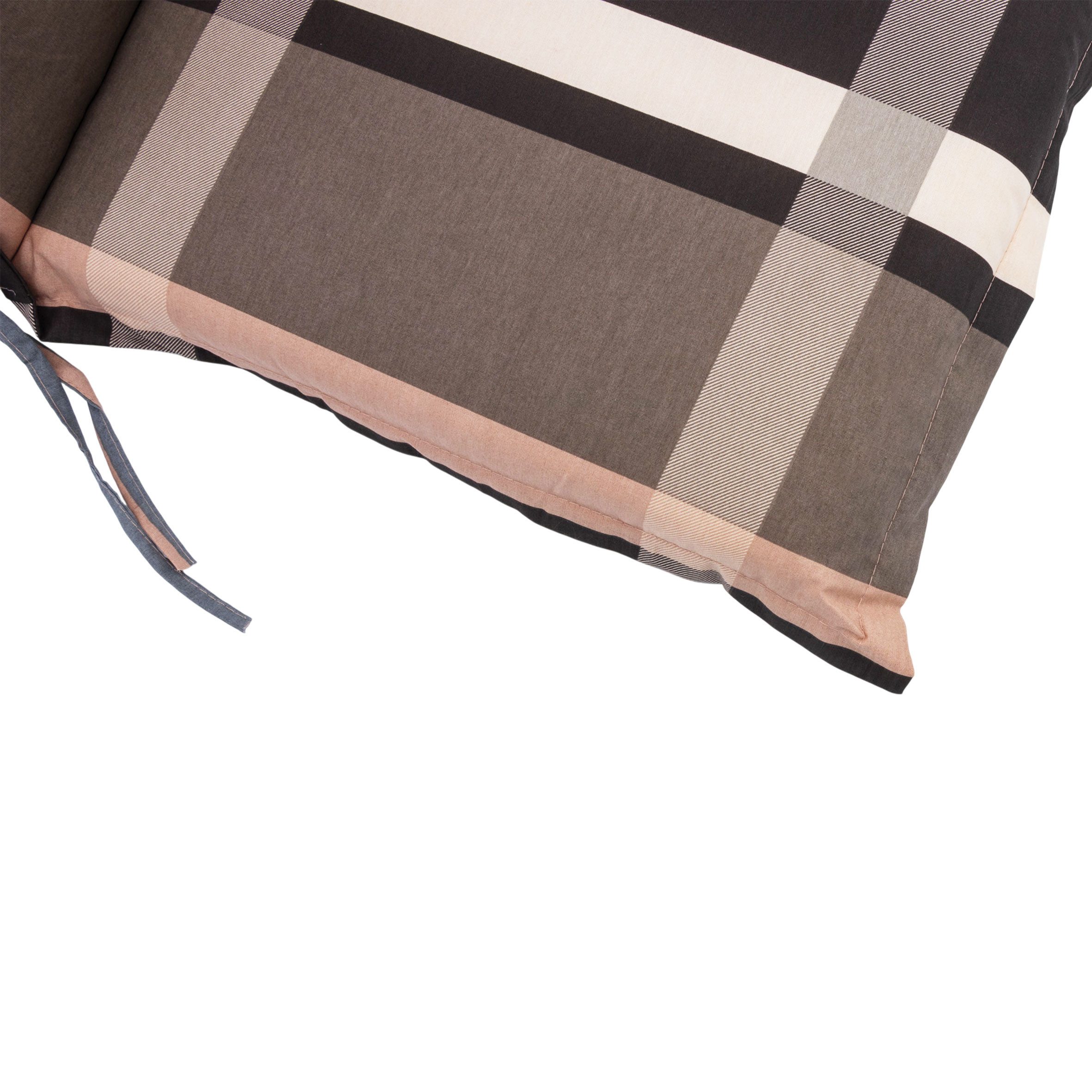 Spetebo Hochlehnerauflage Universal Hochlehner Auflage 123 cm, (Packung, 1 St., 1 Auflage), Polsterauflage für Hochlehner Gartenstühle – Bild 3 von 5
