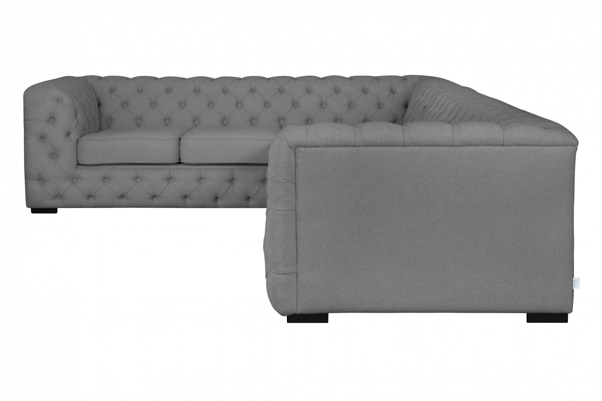 Home affaire Chesterfield-Sofa KALINA L-Form, hochwertig Chesterfield-Ausführung