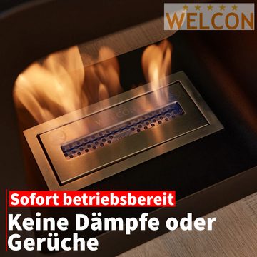 WELCON Echtfeuer-Dekokamin Bioethanol Kamin & Fireplace Malmö, Keine Dämpfe und unangenehme Gerüche