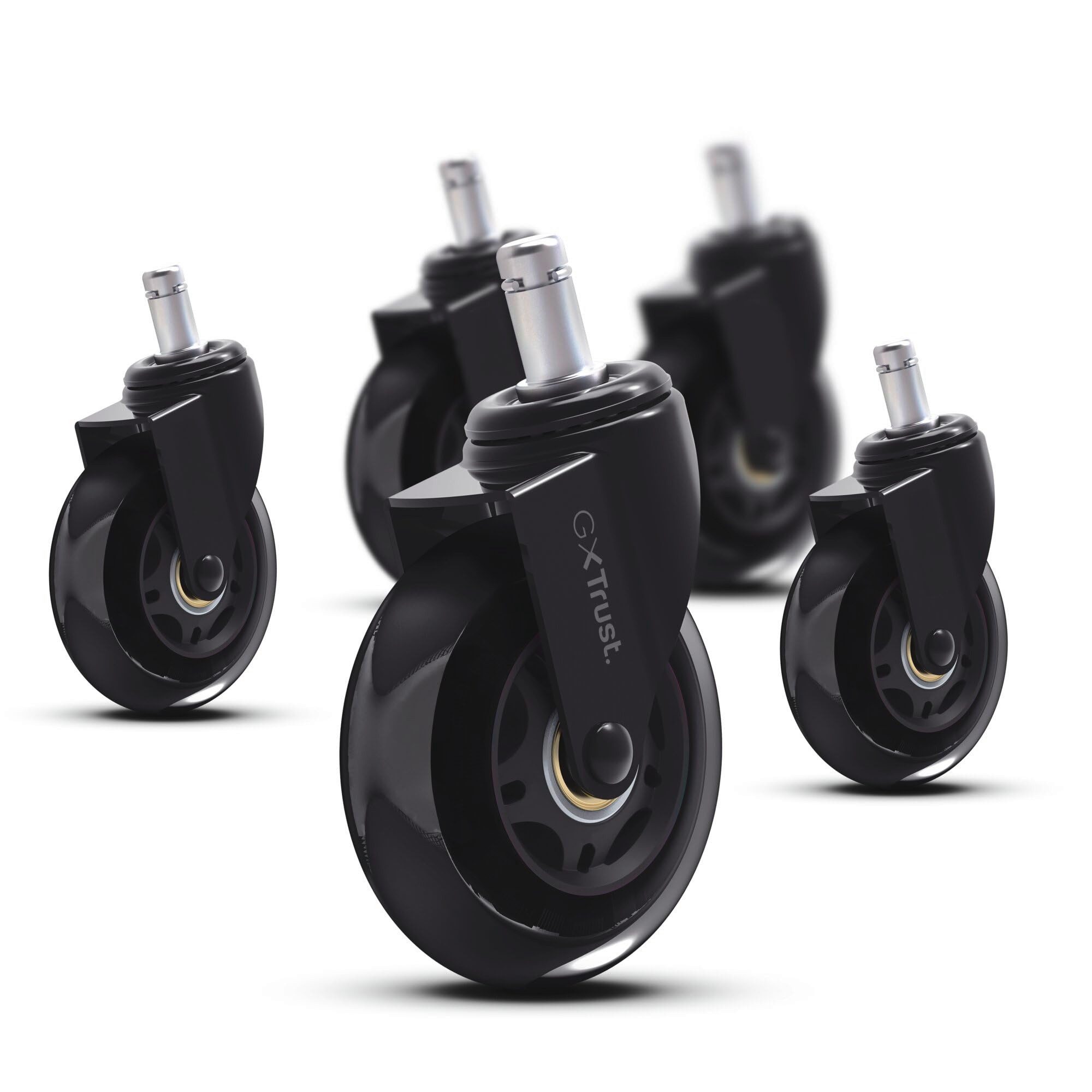 Trust Gaming Chair GXT702 GEL CHAIR WHEELS, GEL-Rollen für Gaming-Stühle, leise und langlebig