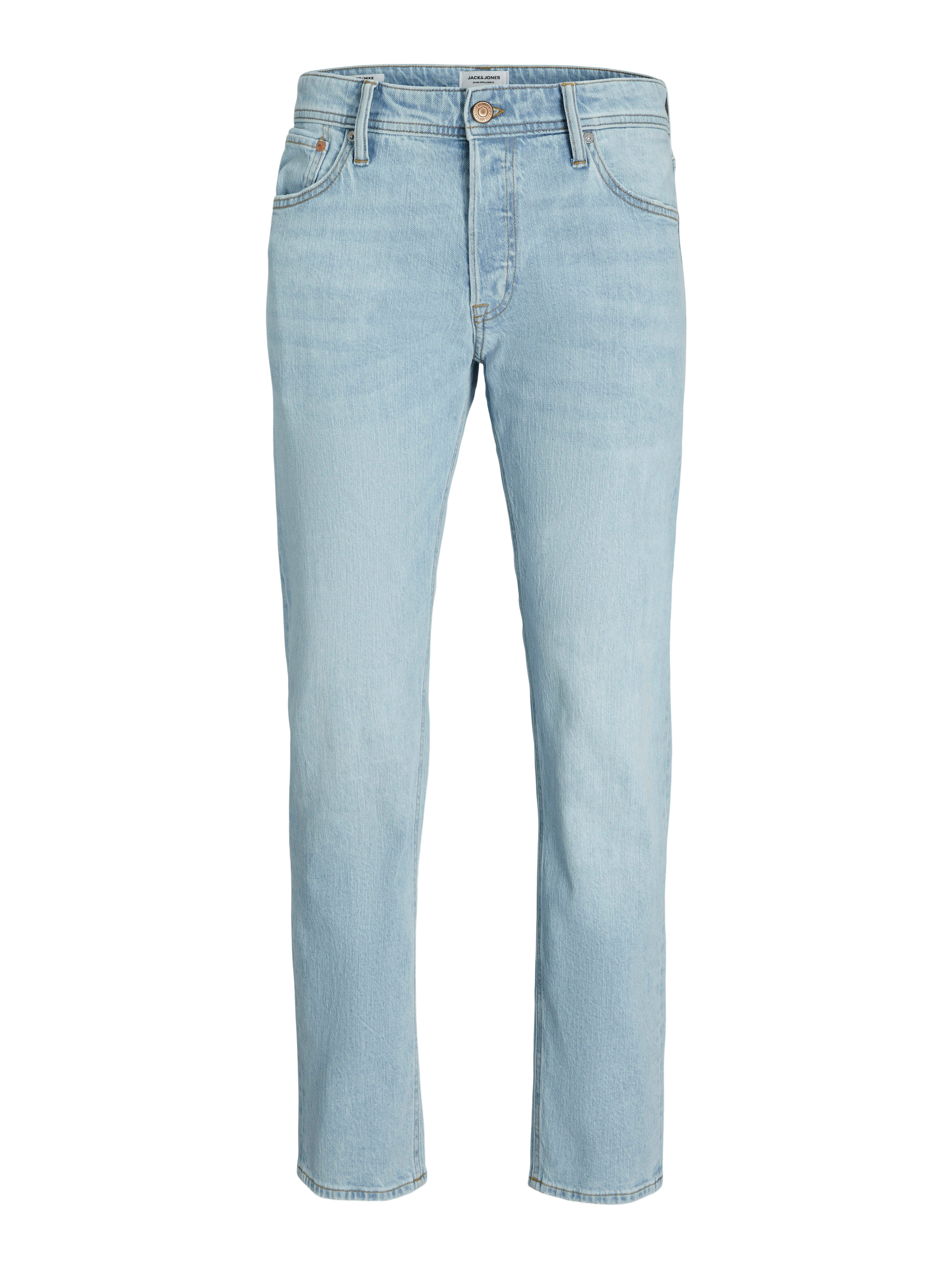 Jack & Jones Tapered-fit-Jeans JJIMIKE aus elastischem Material und Used-Waschung Denim/Jeans, modisch, bequem, Baumwollmischung