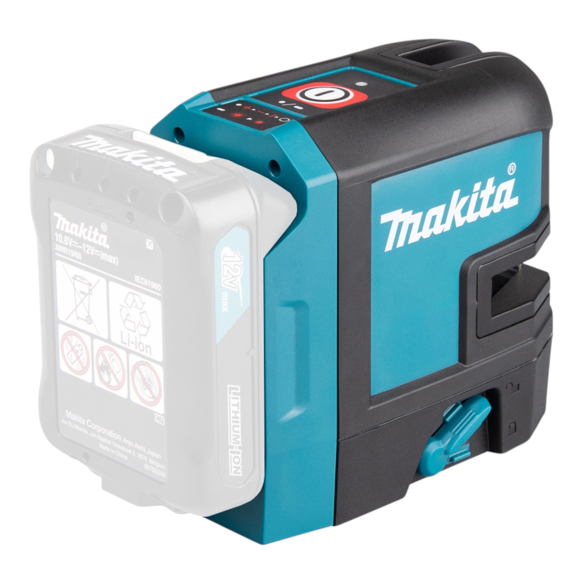Makita Kreuzlinienlaser SK 106 DZ Akku Kreuzlinienlaser Kreuzpunktlaser rot 12 V Solo