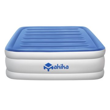 Makika Luftbett Luftmatratze Selbstaufblasend Doppelbett - Blau / Weiß
