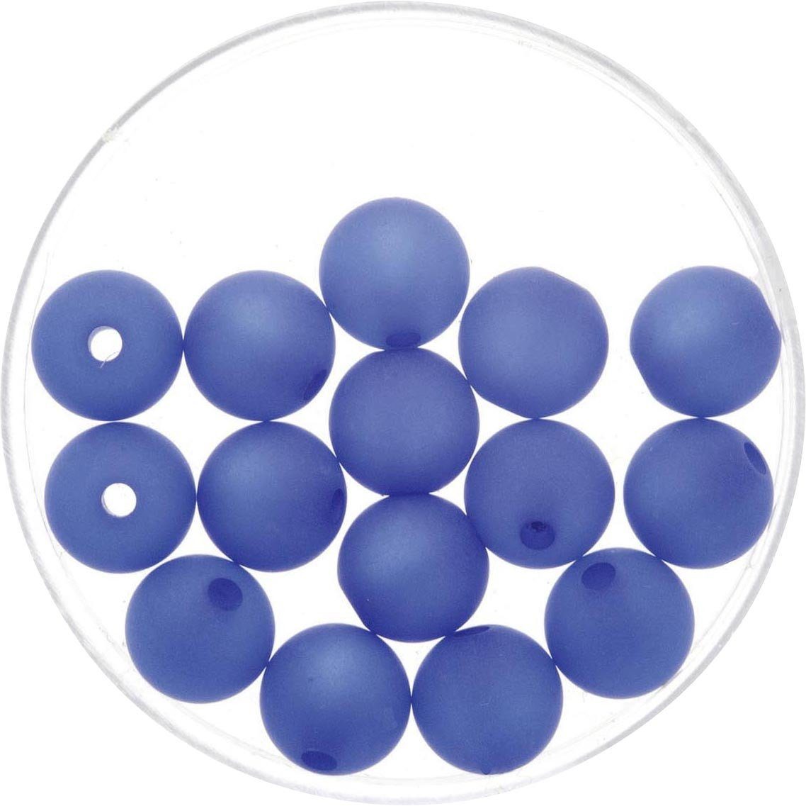 Glorex Bastelperlen Glorex Perle Polaris 8 mm 15 stück, matt