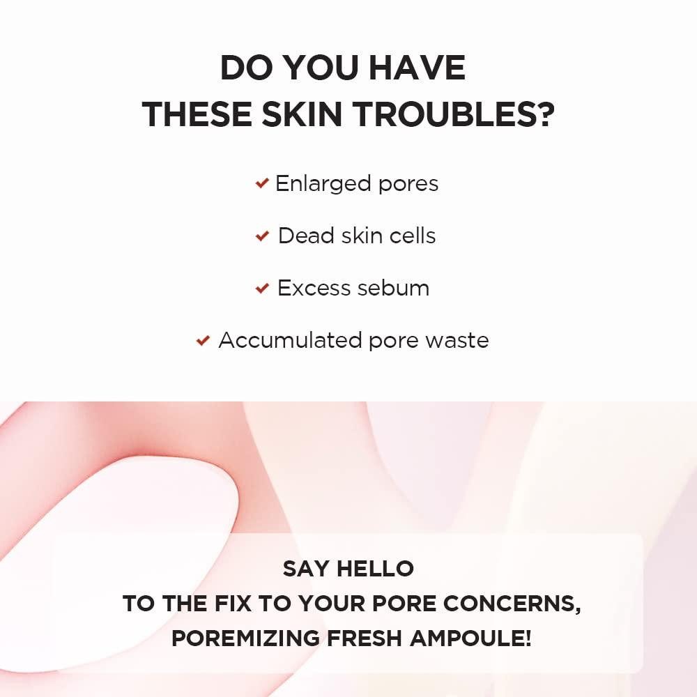 SKIN1004 Gesichtsserum Madagascar Centella Poremizing Fresh Ampoule 100ml - Porenpflegende Ampulle mit Centella Asiatica, Porenverfeinernd, feuchtigkeitsspendend, hautberuhigend