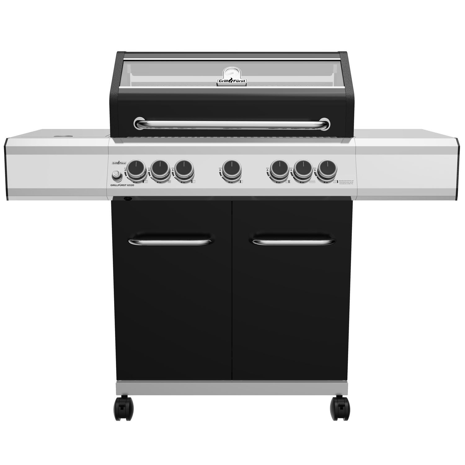 Gasgrill Grillfürst G520G 5-Brenner Gasgrill mit Hochtemperaturbrenner