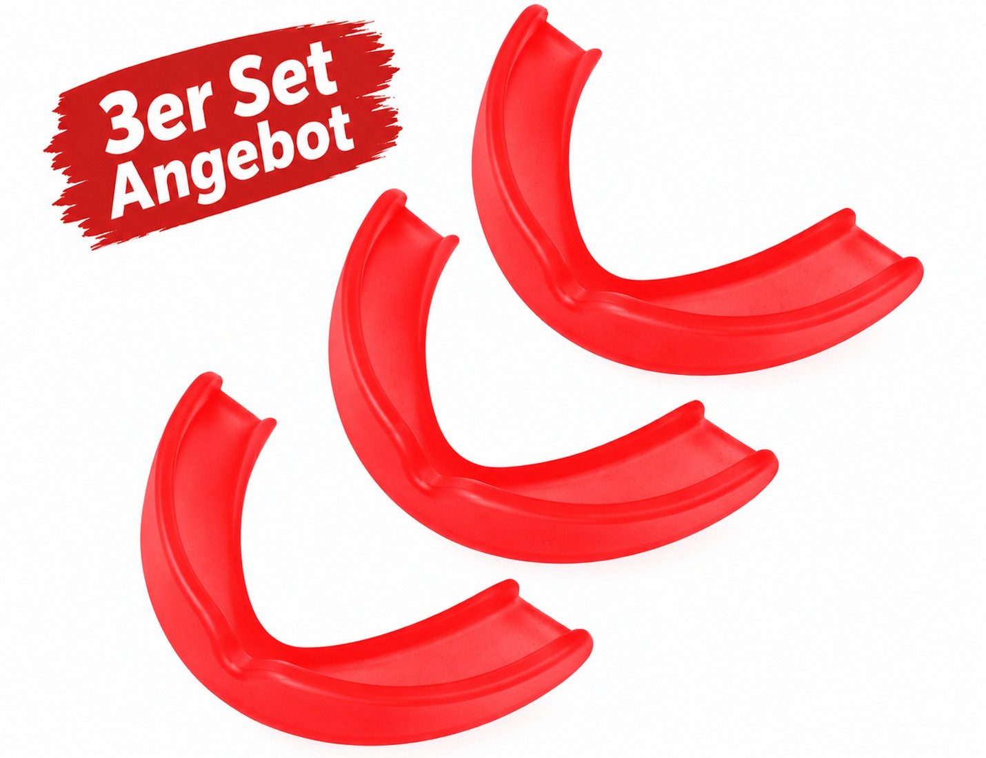 BAY-Sports Zahnschutz 3x Spar Set Kinder Zahnschützer Mundschutz BUNT Sport Mundschutz, Kids bis 12 Jahre
