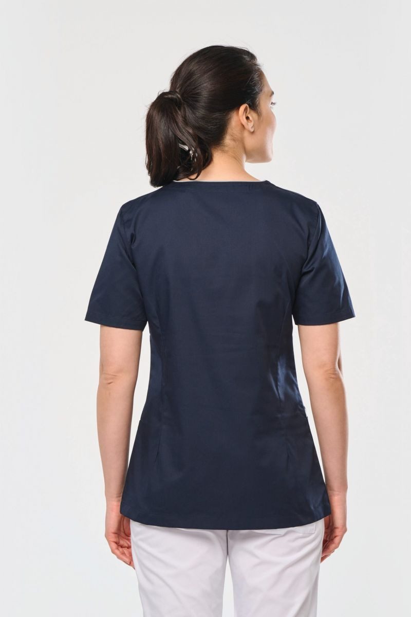 WK. Designed To Work Kittelschürze Damenkittel aus Baumwollpolyester mit Dr günstig online kaufen