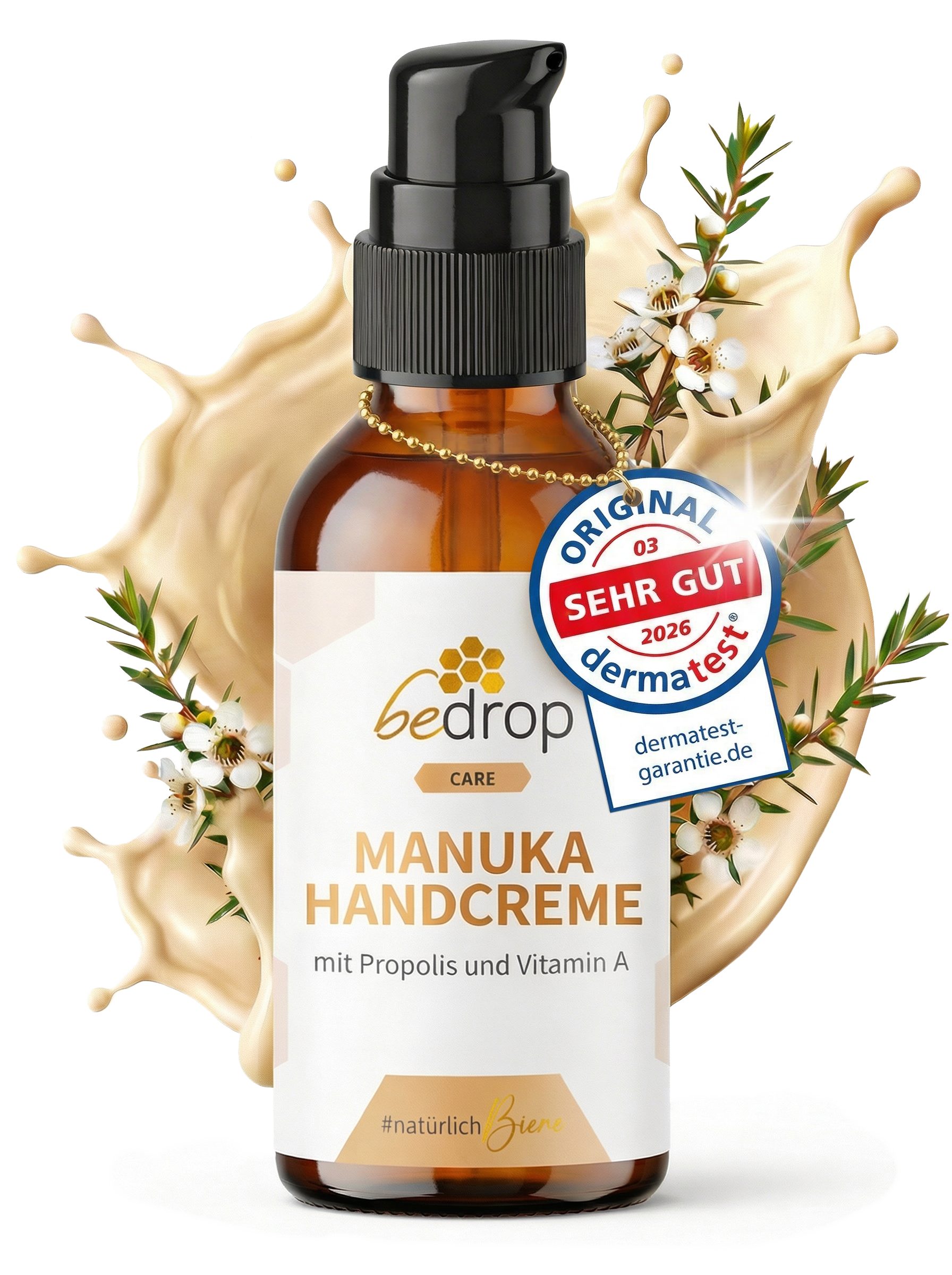 bedrop Handcreme Manuka Repair Handcream / Handcreme mit Manuka Honig und Propolis, Die Handcreme mit Manuka Honig für geschmeidige und gepflegte Hände