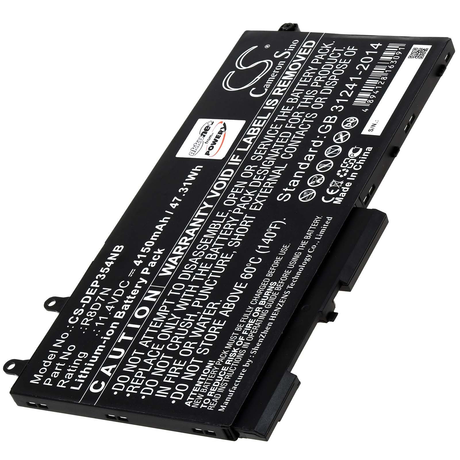 Powery Akku für Dell Latitude 5500, 5501, 5511 Laptop-Akku 4150 mAh (11.4 V)