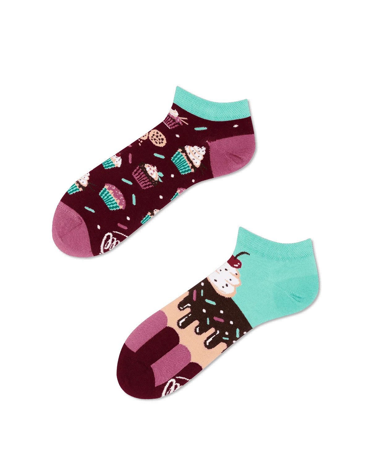 Many Mornings Sneakersocken Many Mornings Sneaker the Cupcake (1 Paar, 1-Paar, 1 Paar) immer ein dismatching Paar