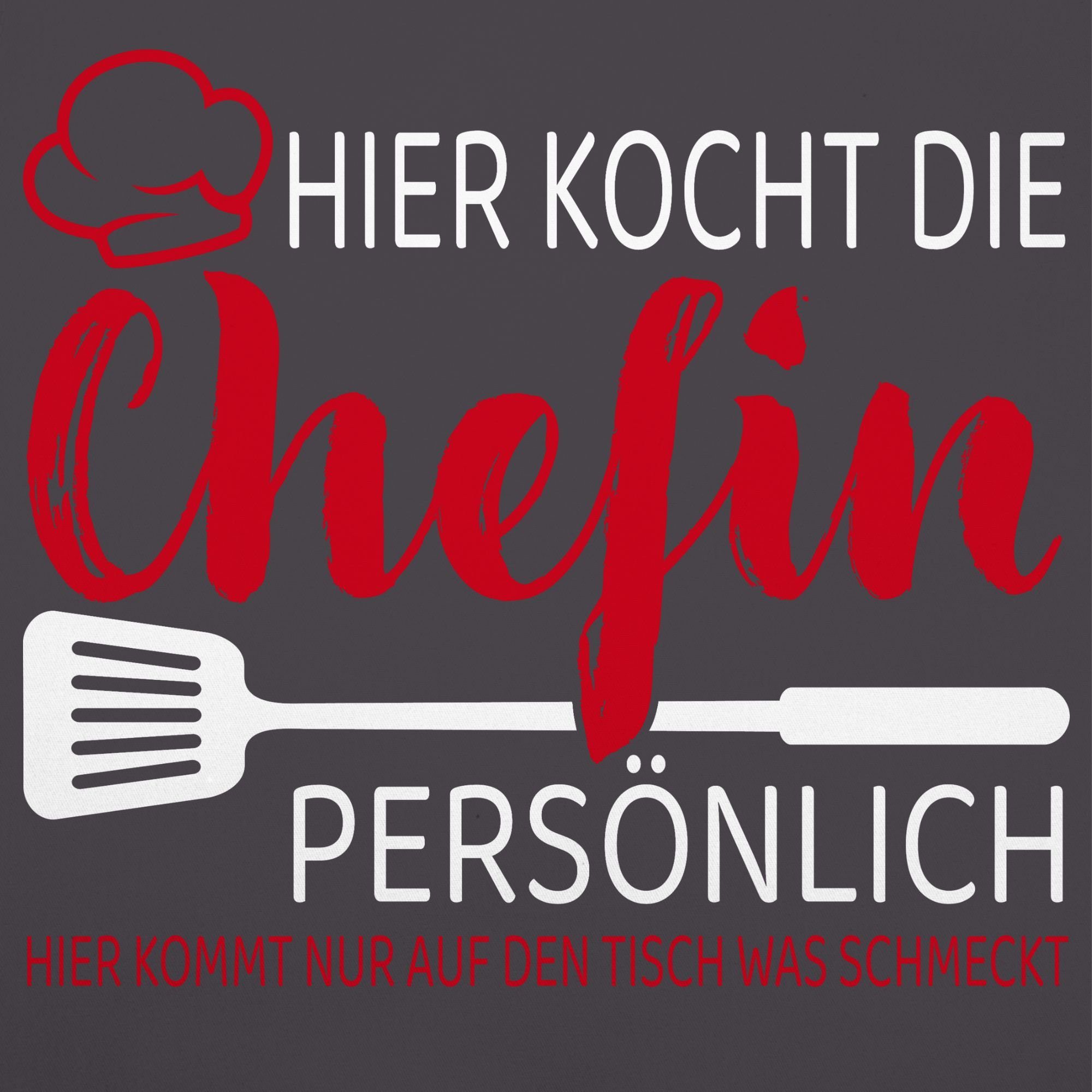 Shirtracer Kochschürze Hier kocht die Chefin günstig online kaufen