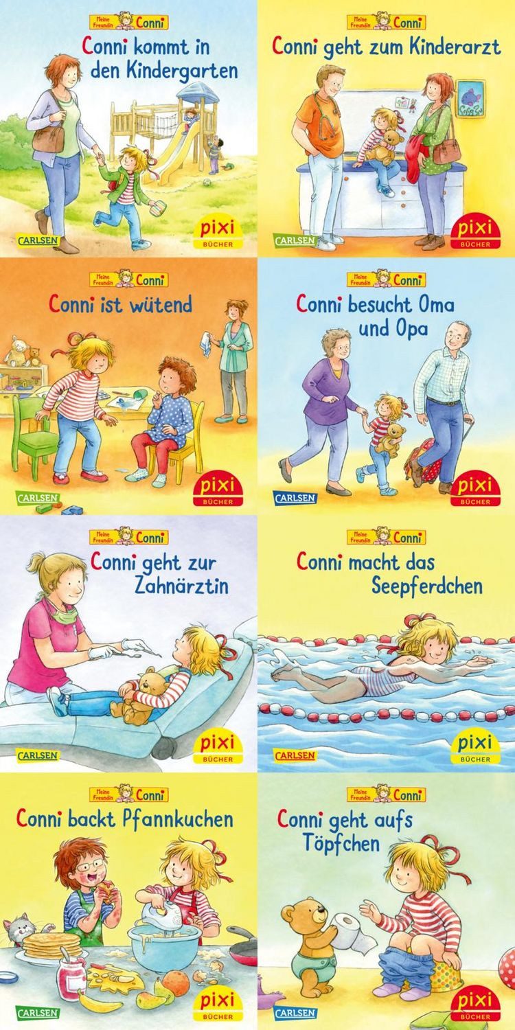 Pixi-Bundle 8er Serie 275: Connis bunte Welt (8x1 Exemplar) / Liane Schneider