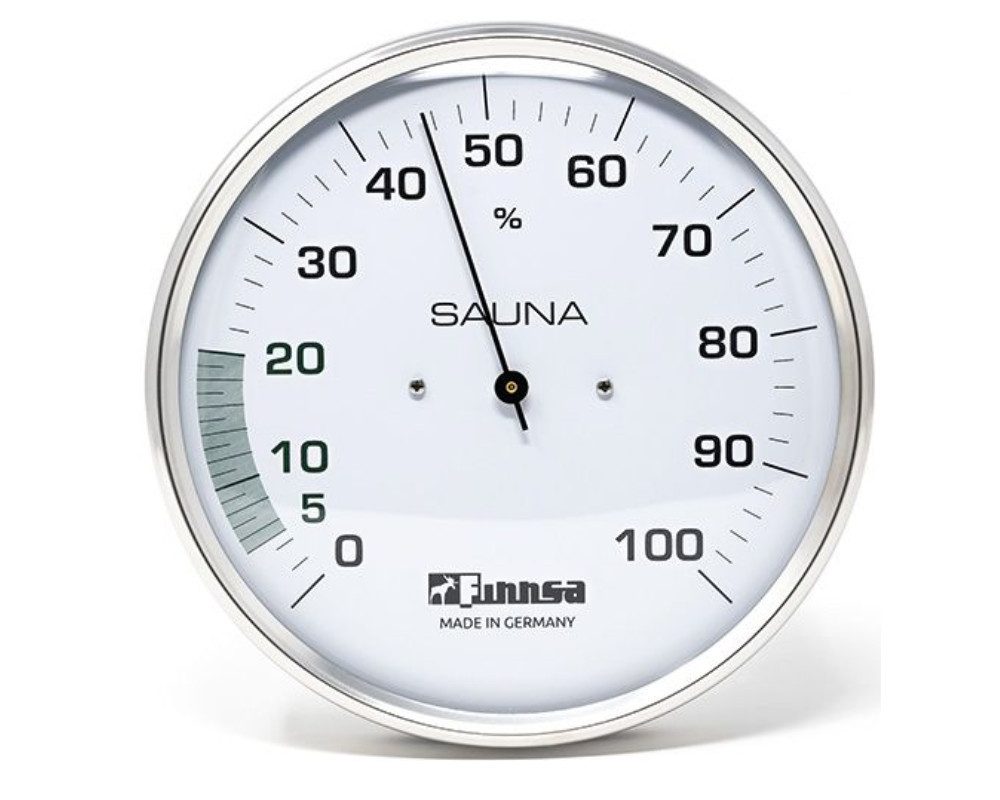 Finnsa® GmbH Hygrometer Sauna-Hygrometer mit 160 mm Skala