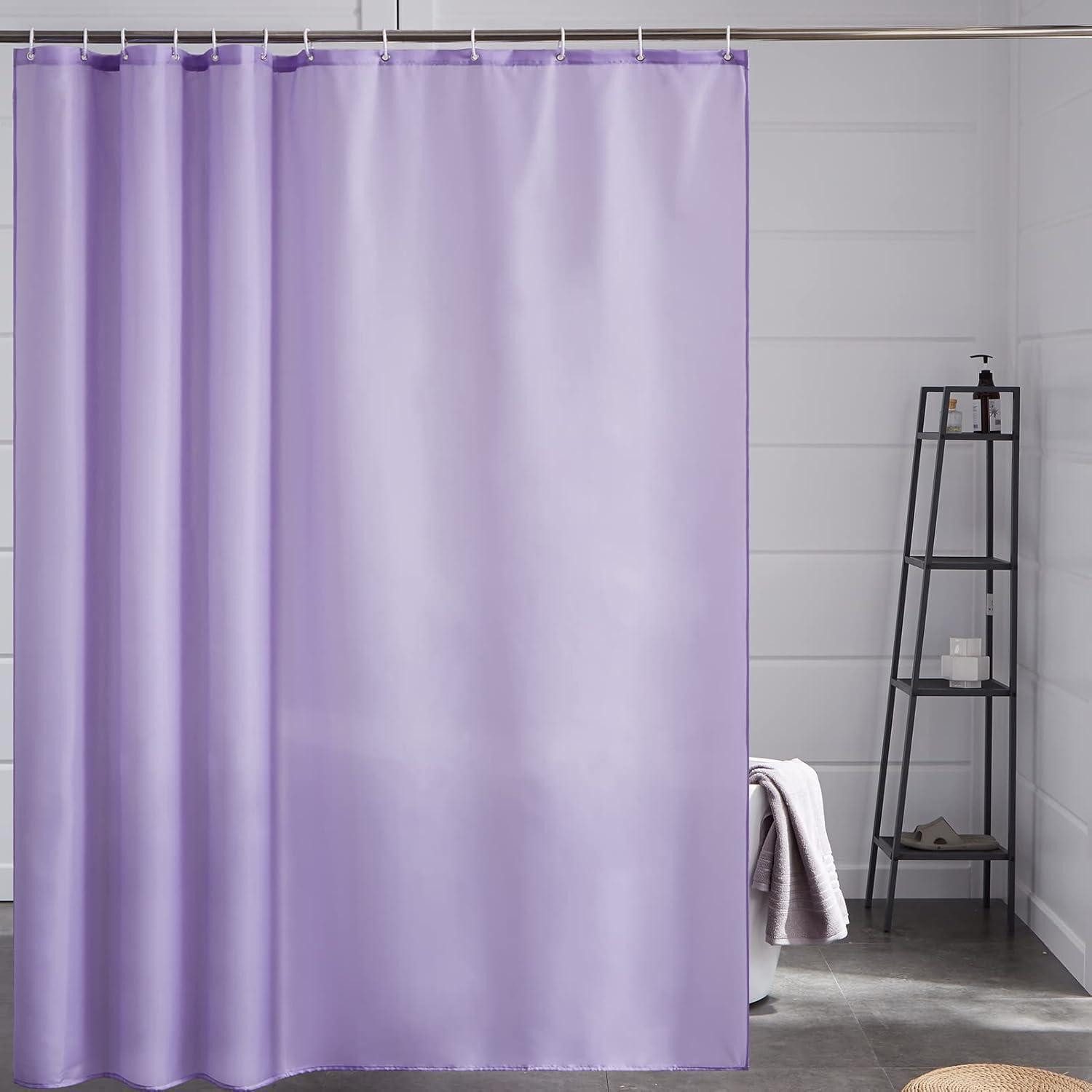 LuxusKollektion Duschvorhang Duschvorhang Überlänge Antischimmel H240 x B200 cm (1er Pack) Lila