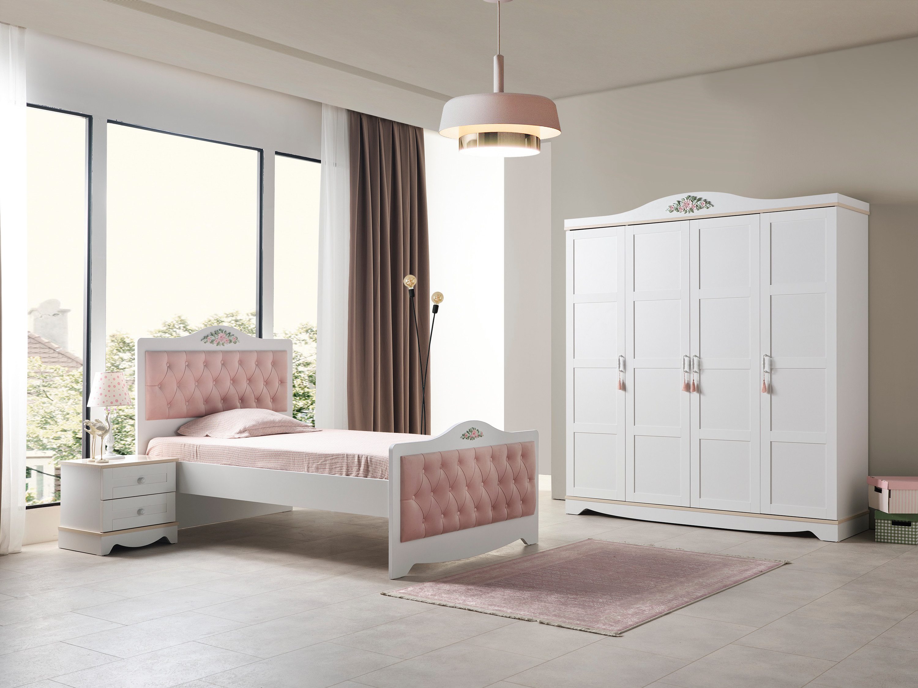 JulietHome Jugendzimmer-Set Princess, (Set, Kleiderschrank, Bett günstig online kaufen