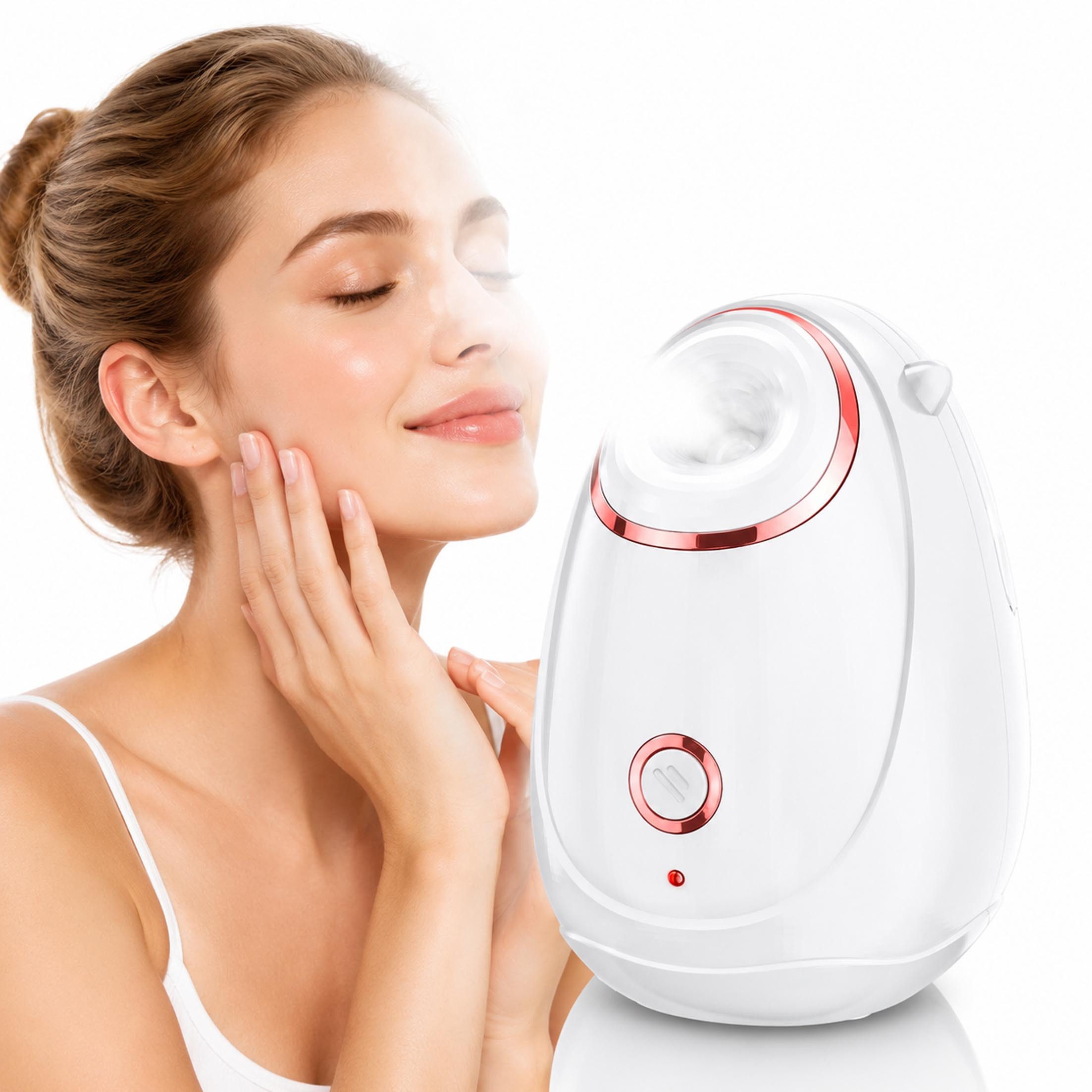 KINSI Gesichtssauna Gesichtsnebel-Hydrator, Gesichtsdampfer, Hautverjüngung,Beauty-Gerät, Gesichtsbefeuchter, reinigt Poren und Mitesser, Körperpflege