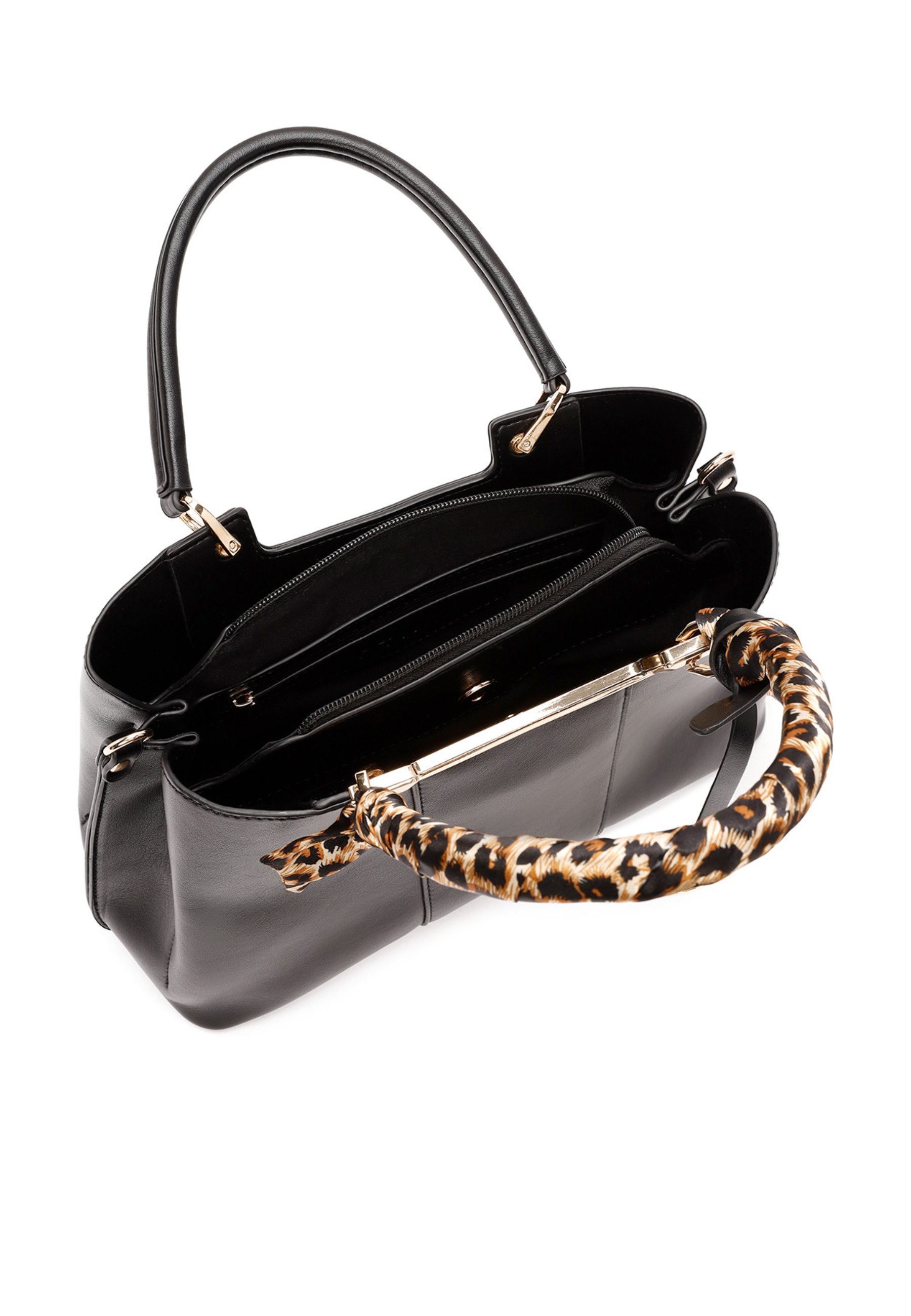 Derimod Umhängetasche Handtasche aus Kunstleder, Kunstleder, Schulterriemen, Mittel