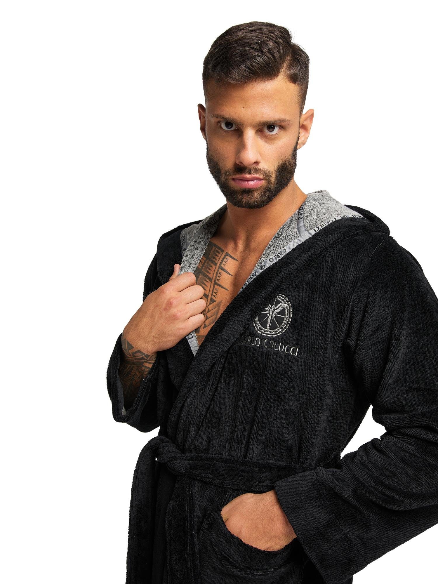 CARLO COLUCCI Bademantel Como, 55% Baumwolle günstig online kaufen