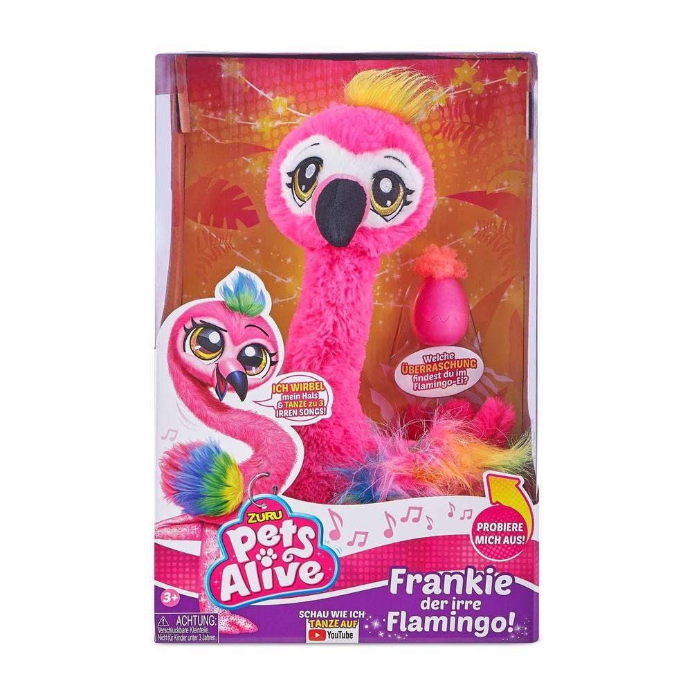 ZURU Plüschfigur Pets Alive Frankie der Funkige Flamingo