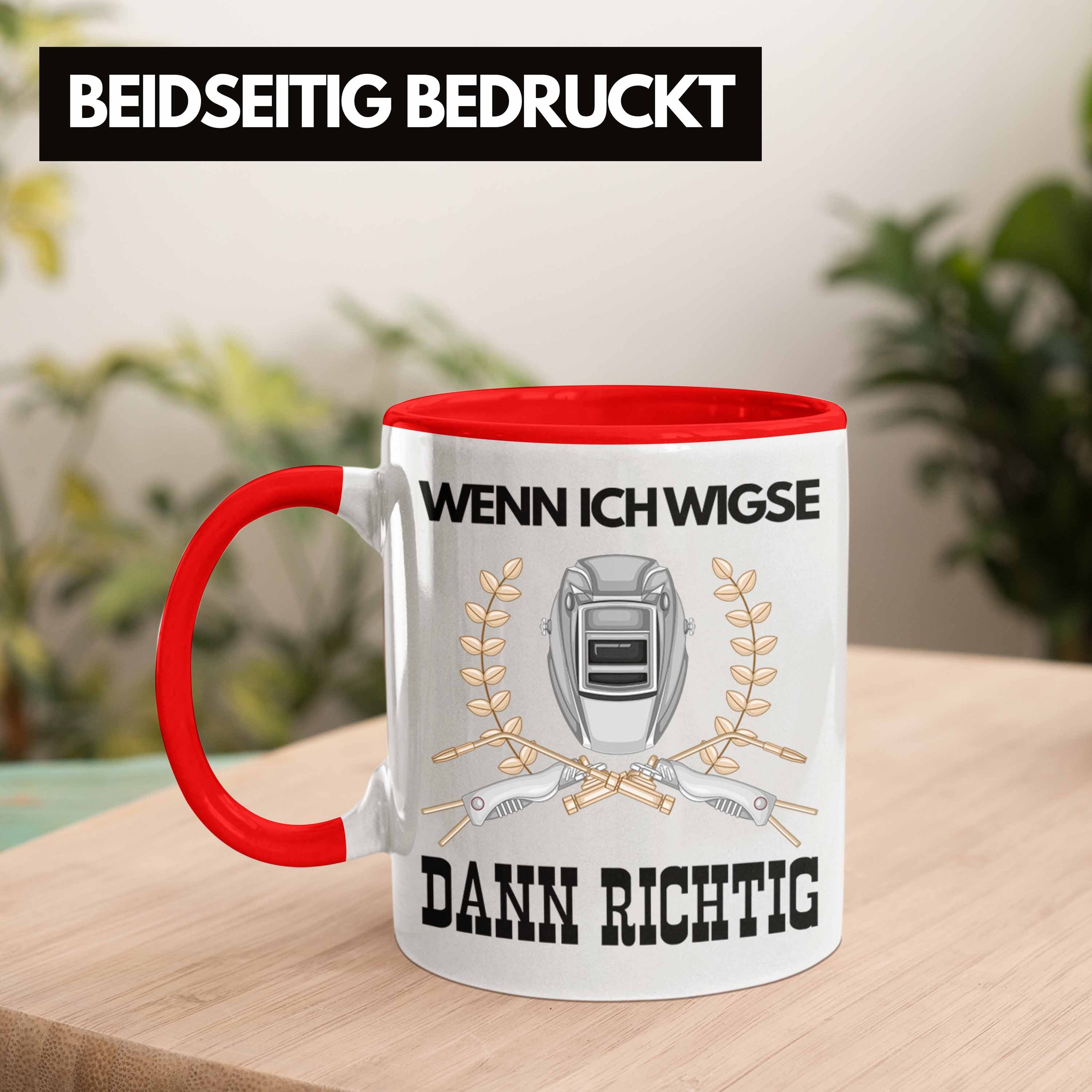 Trendation Tasse Schweißen Tasse Geschenk für Schweißer Metallbau